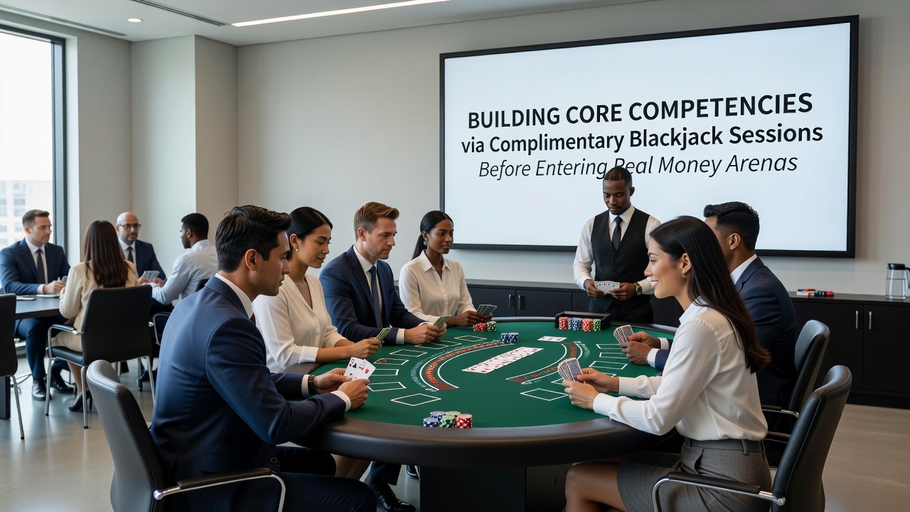 Detailansicht einer Blackjack-Software mit Karten und Strategiehinweisen während einer kostenlosen Sitzung