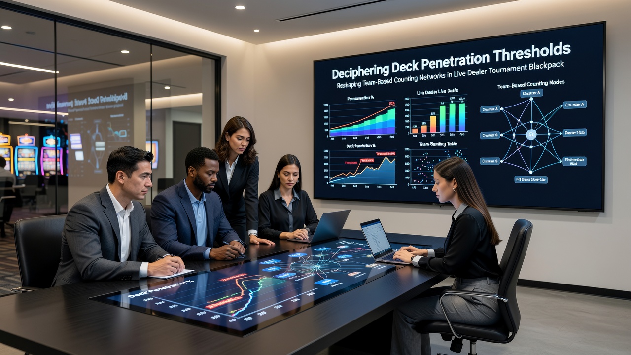 Analyse von Team-Signalen und Zählnetzwerken während eines Live-Dealer-Turniers